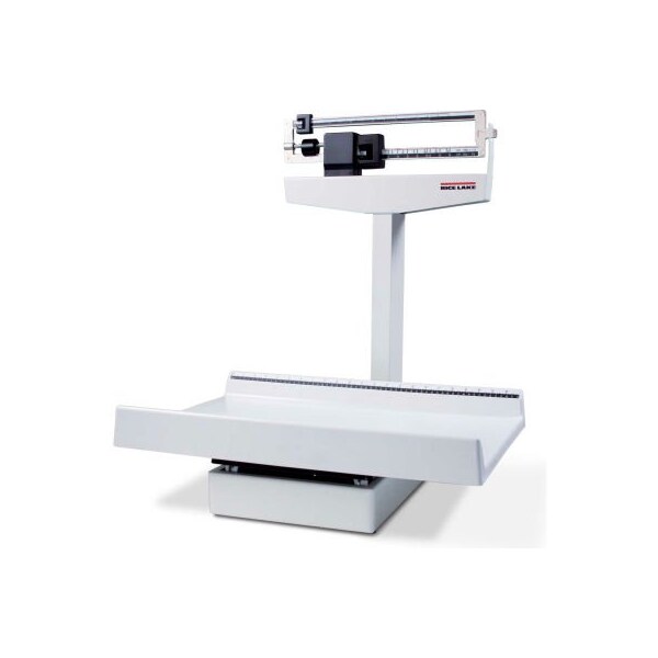 Rice Lake Weighing Systems Rice Lake RL-MIS Mechanical Baby Scale with LB & KG Beam & Built-in Measuring Tape, 135 lb x 1 oz 131470 - main